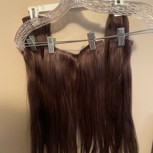 Bellami Seamless Walnut Brown Hair Extensions